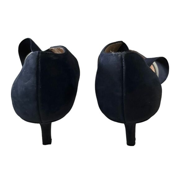 Corso Como Blue Suede Pointed Toe Cross Strap Pump Sandal Size 8.5 M - Picture 4 of 5